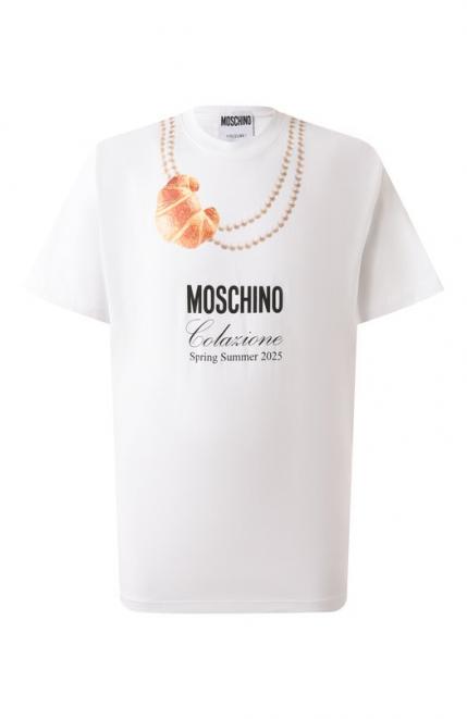 Хлопковая футболка Moschino