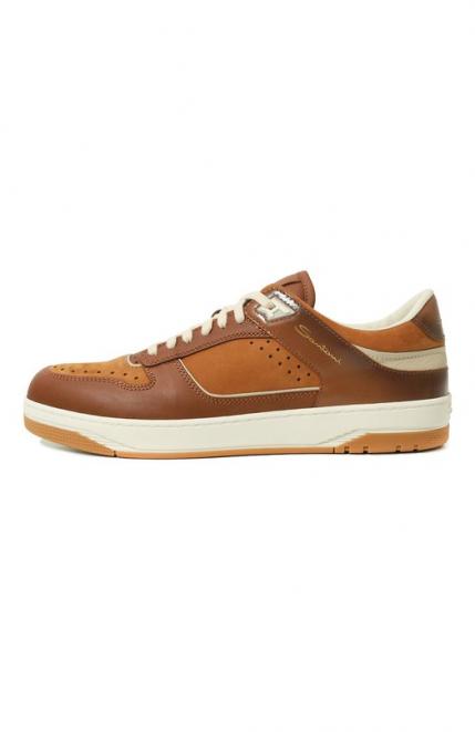 Кожаные кеды Sneak-Air Santoni