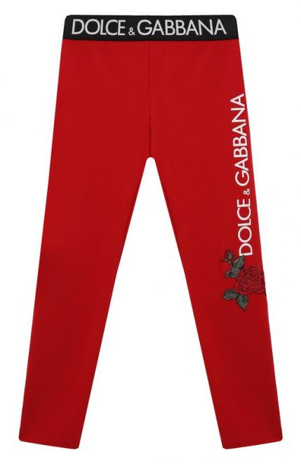 Хлопковые легинсы Dolce&Gabbana