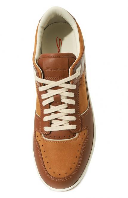 Кожаные кеды Sneak-Air Santoni
