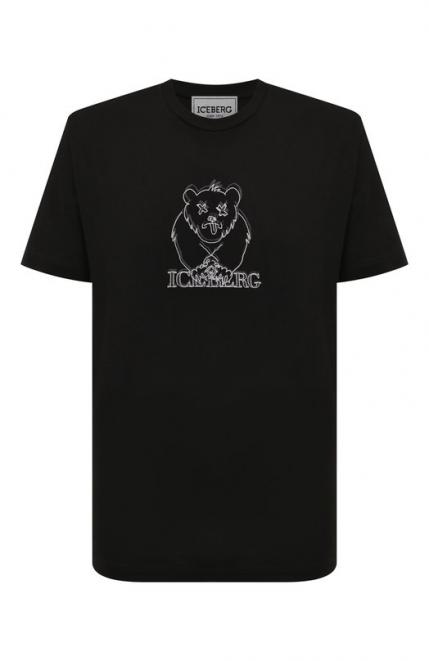 Хлопковая футболка Iceberg
