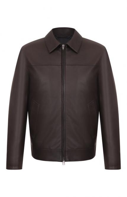 Кожаная куртка Brioni