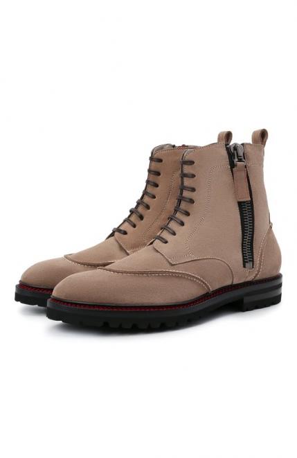 Замшевые ботинки KITON