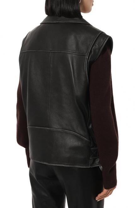 Кожаный жилет Weekend Max Mara