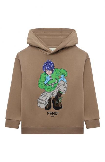 Хлопковое худи Fendi