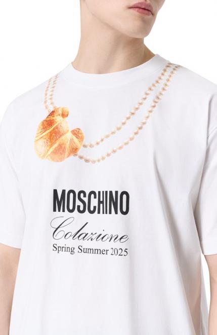 Хлопковая футболка Moschino