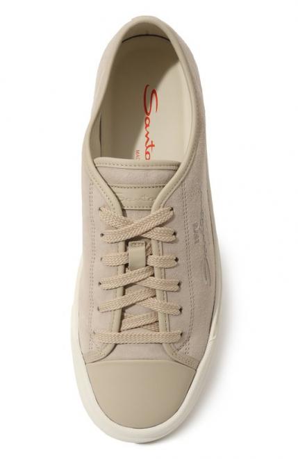 Замшевые кеды Santoni