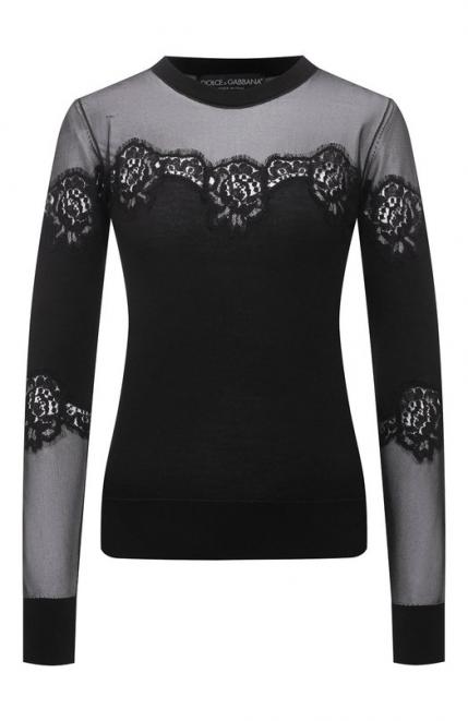 Топ из кашемира и шелка Dolce&Gabbana