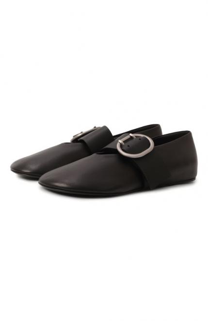 Кожаные балетки Jil Sander