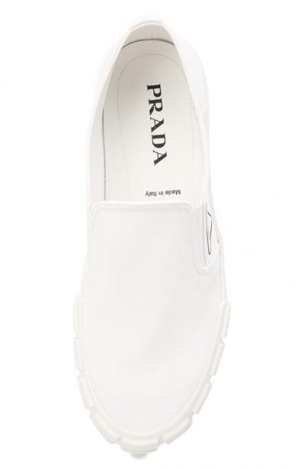 Текстильные слипоны Cassetta Wheel Prada