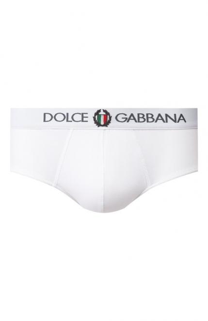 Хлопковые хипсы с широкой резинкой Dolce&Gabbana