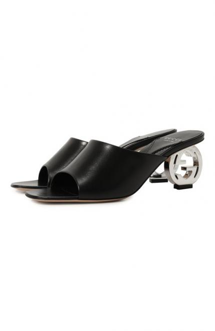 Кожаные мюли Interlocking G Gucci