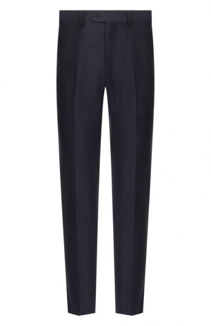 Брюки из шерсти и хлопка Emporio Armani
