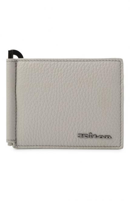 Кожаный зажим для купюр KITON
