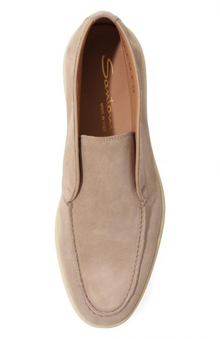 Замшевые ботинки Santoni