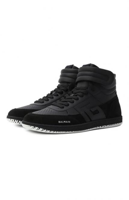 Кожаные кеды Swan Balmain