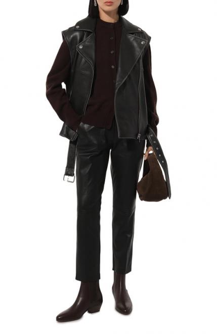 Кожаный жилет Weekend Max Mara