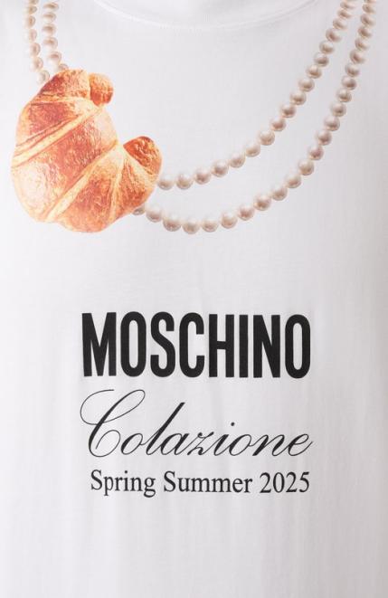 Хлопковая футболка Moschino