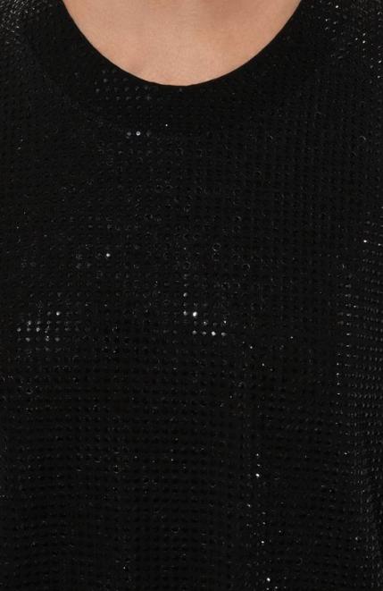 Футболка с отделкой стразами Vetements