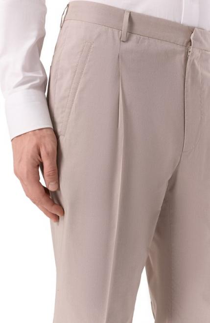 Брюки из хлопка и шелка Corneliani