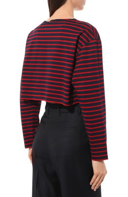 Хлопковый лонгслив Prada