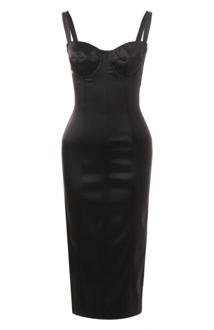Атласное платье Dolce&Gabbana