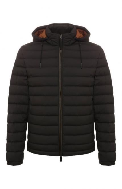 Пуховик из шерсти и шелка Zegna