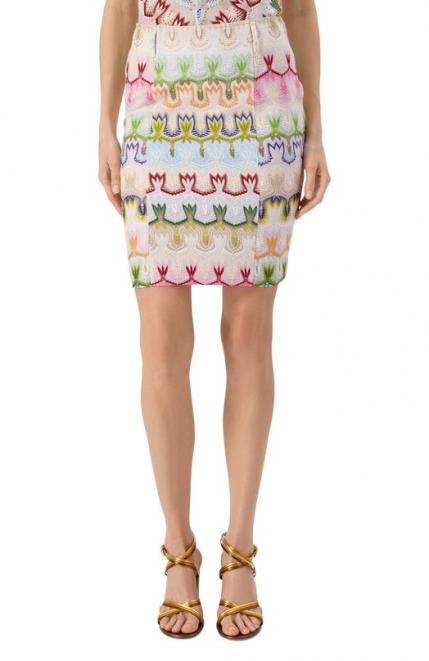 Юбка из вискозы и хлопка Missoni