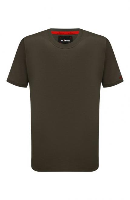 Хлопковая футболка KITON