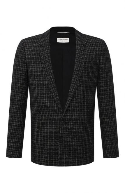 Пиджак из шерсти и вискозы Saint Laurent