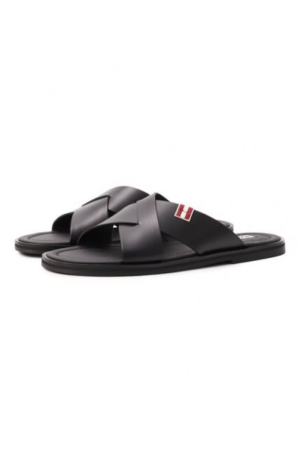 Кожаные шлепанцы Glide Bally