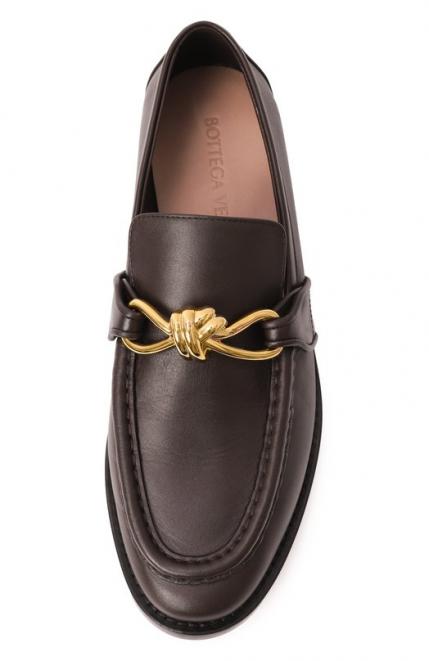 Кожаные лоферы Astaire Bottega Veneta