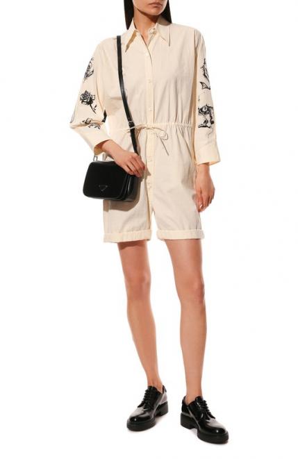 Хлопковый комбинезон Prada
