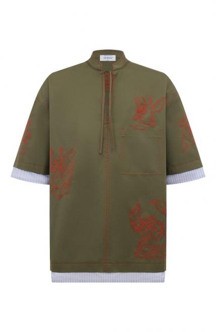 Хлопковая рубашка Off-white