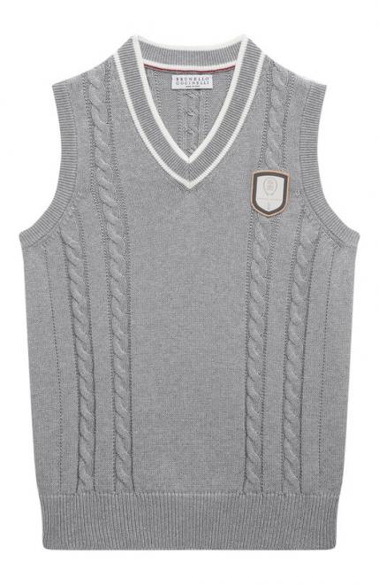 Хлопковый жилет Brunello Cucinelli