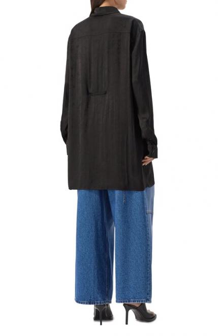 Рубашка из вискозы и шелка Ann Demeulemeester