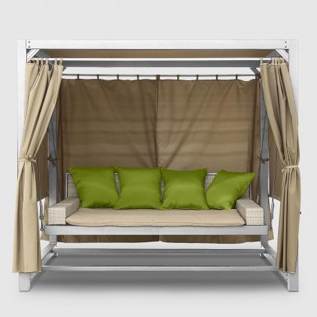 Диван подвесной  Barcelona с подушкой салатовый Greenpatio