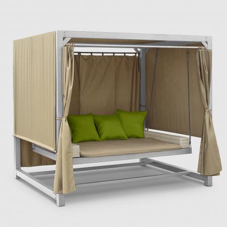 Диван подвесной  Barcelona с подушкой салатовый Greenpatio