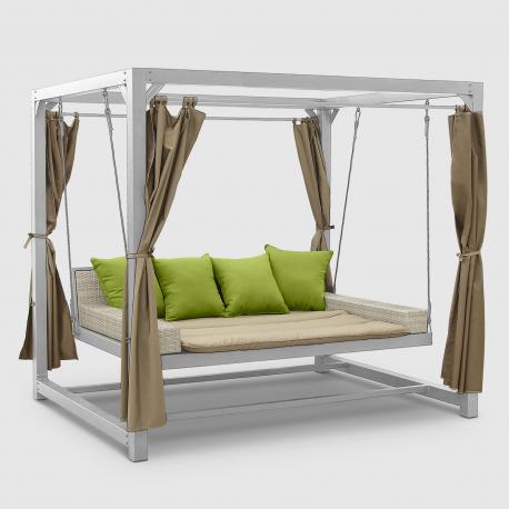 Диван подвесной  Barcelona с подушкой салатовый Greenpatio