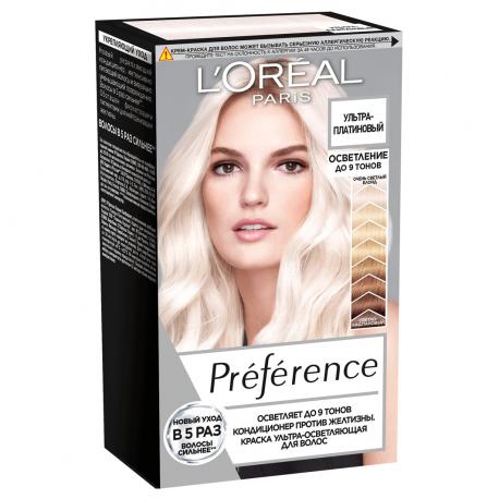 Краска для волос L'Oréal Preference Ультра-платиновый блонд 154 мл LOREAL
