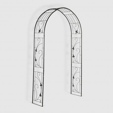 Арка садовая  железная черная 127х37х217CM Lvchen