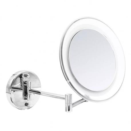 Зеркало косметическое  Jasmin с подсветкой, увеличение 5x, USB/батарейки, хром Ridder