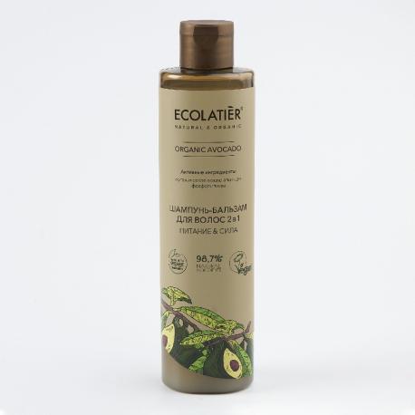 Шампунь-бальзам  Avocado для волос 2в1 350мл ECOLATIER