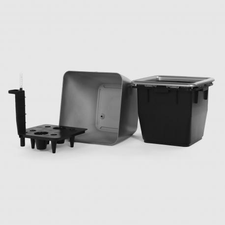 Кашпо с автополивом Greensun d28см RA2825 серебро Green Sun