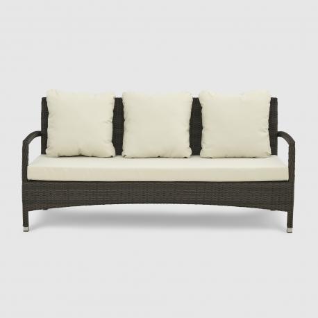 Комплект мебели Ns Rattan Shafran чёрный с белым 5 предметов NS RATTAN_MAVI