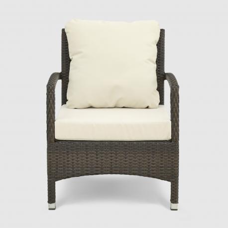 Комплект мебели Ns Rattan Shafran чёрный с белым 5 предметов NS RATTAN_MAVI