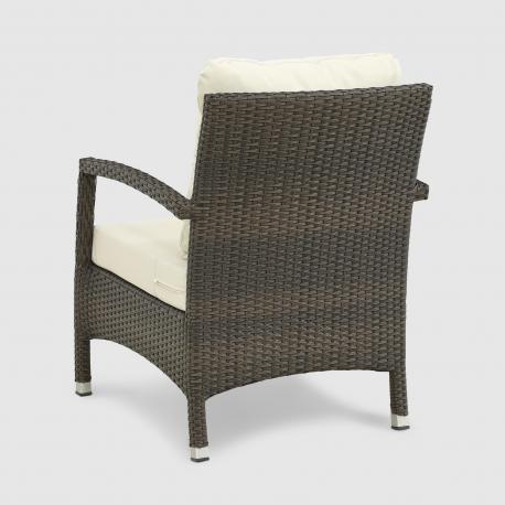 Комплект мебели Ns Rattan Shafran чёрный с белым 5 предметов NS RATTAN_MAVI