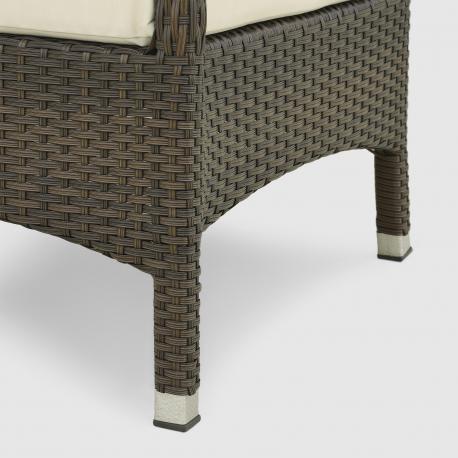 Комплект мебели Ns Rattan Shafran чёрный с белым 5 предметов NS RATTAN_MAVI