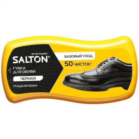 Губка  для гладкой кожи чёрная NDS 40 г SALTON