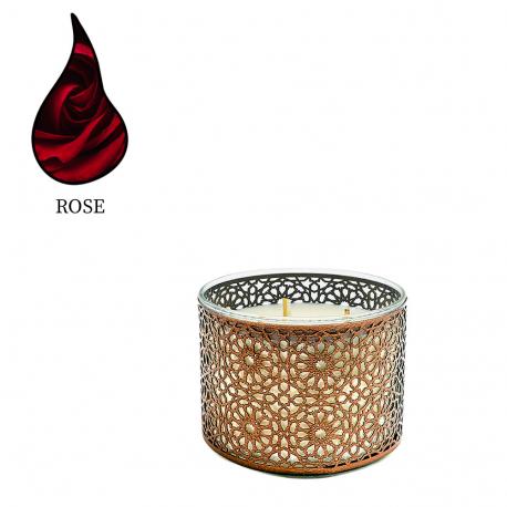 Аромасвеча  Mosaica Rose бронза 1750 г Nour Bougie